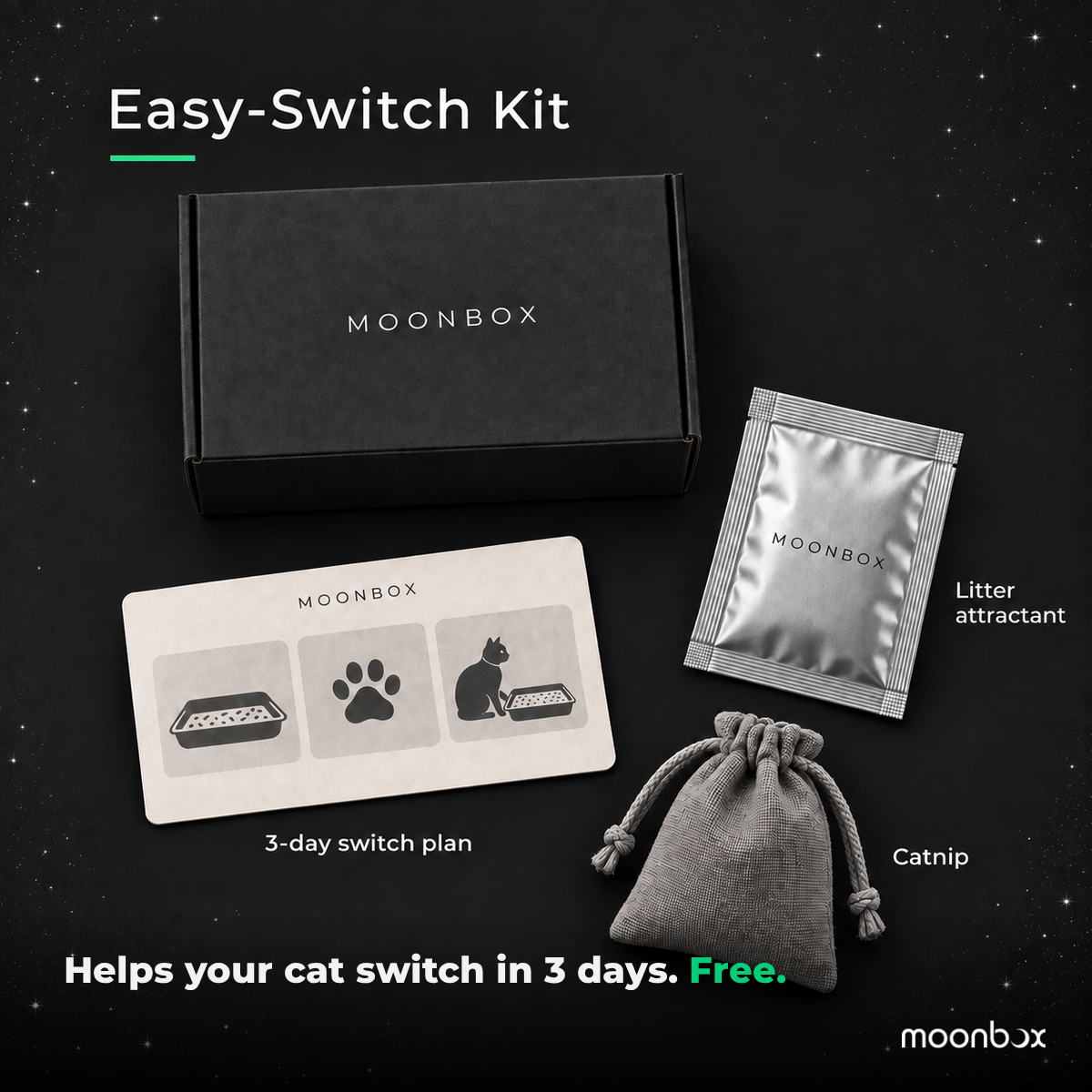 Easy-Switch Kit: helps your cat switch in 3 days