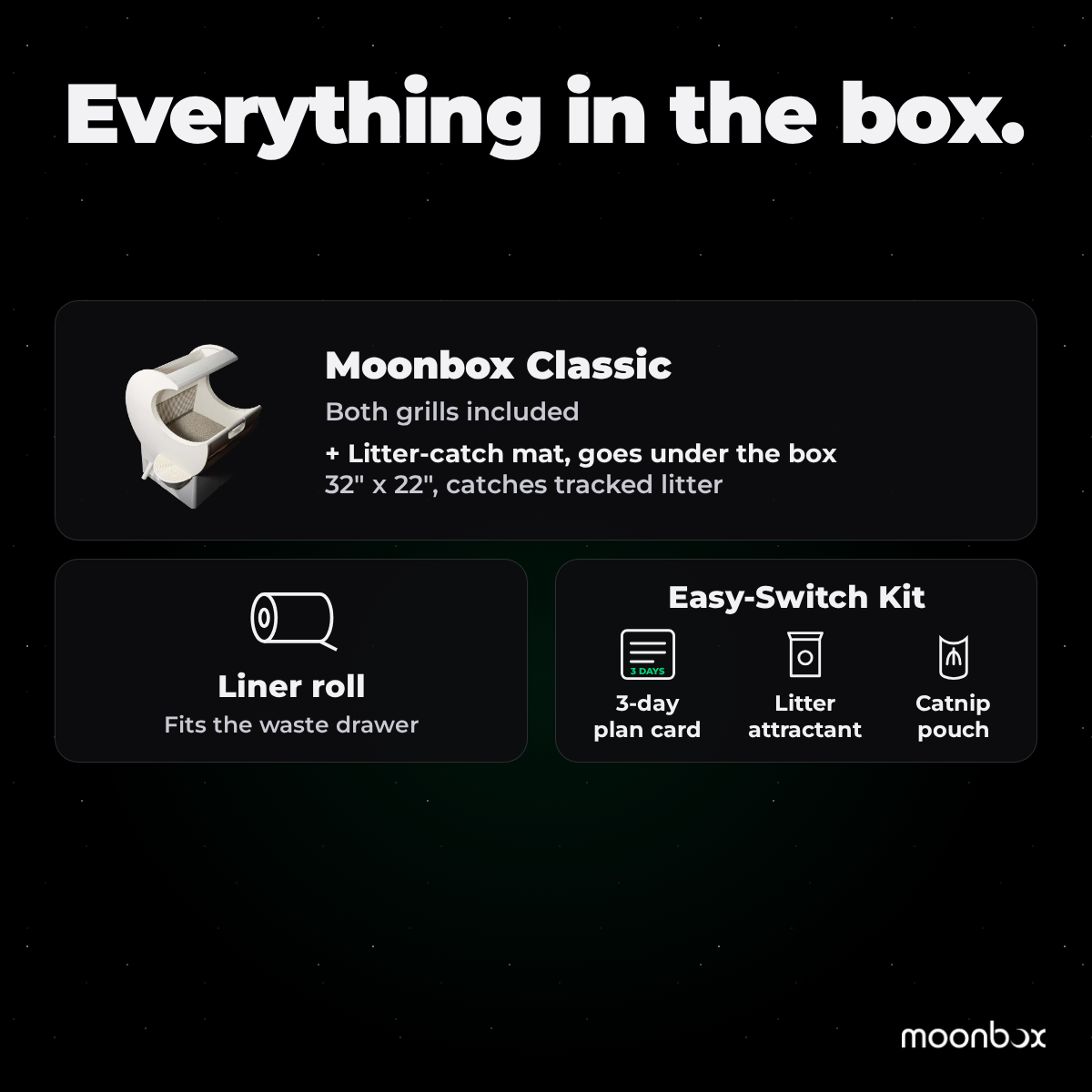 Moonbox Classic: everything in the box