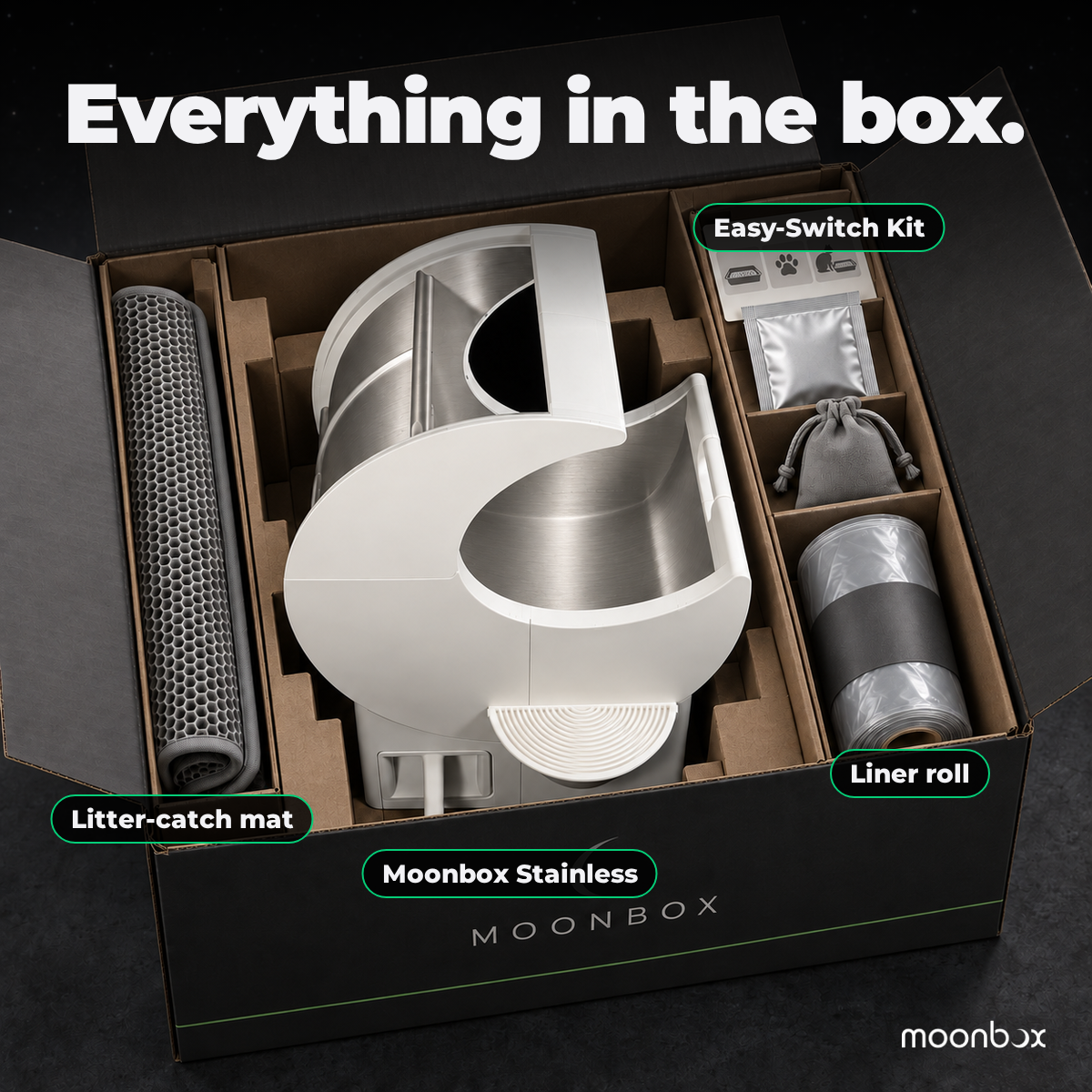 Moonbox Stainless: everything in the box